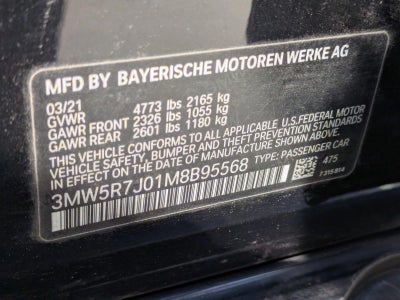2021 BMW 330i xDrive Sedan North America