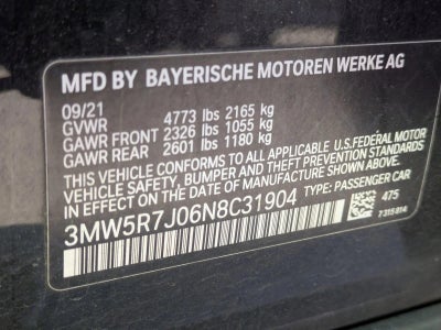 2022 BMW 330i xDrive Sedan North America