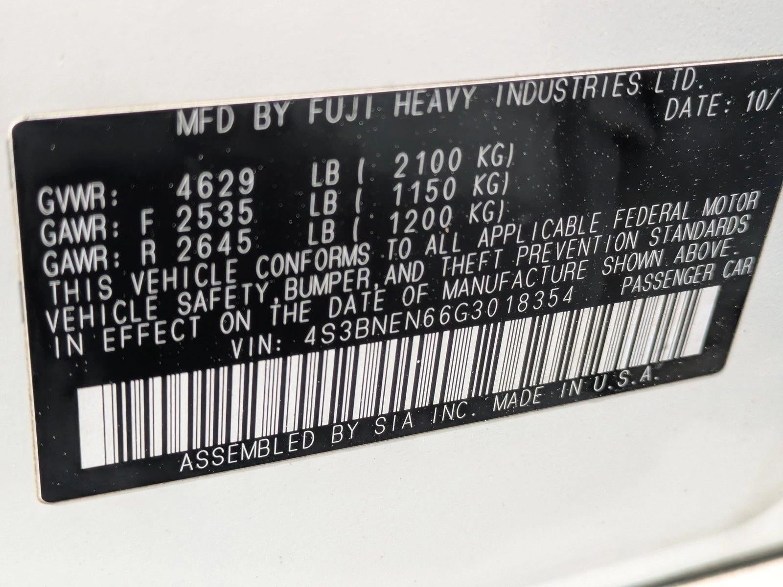2016 Subaru Legacy 3.6R Limited