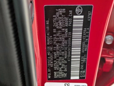 2025 Toyota Camry XSE (Natl)