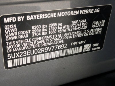 2024 BMW X5 xDrive40i Sports Activity Vehicle