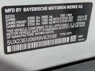 2024 BMW X5 xDrive40i Sports Activity Vehicle