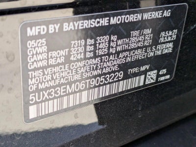 2026 BMW X7 M60i Sports Activity Vehicle