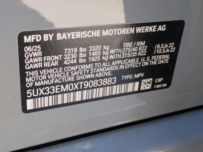 2026 BMW X7 M60i Sports Activity Vehicle