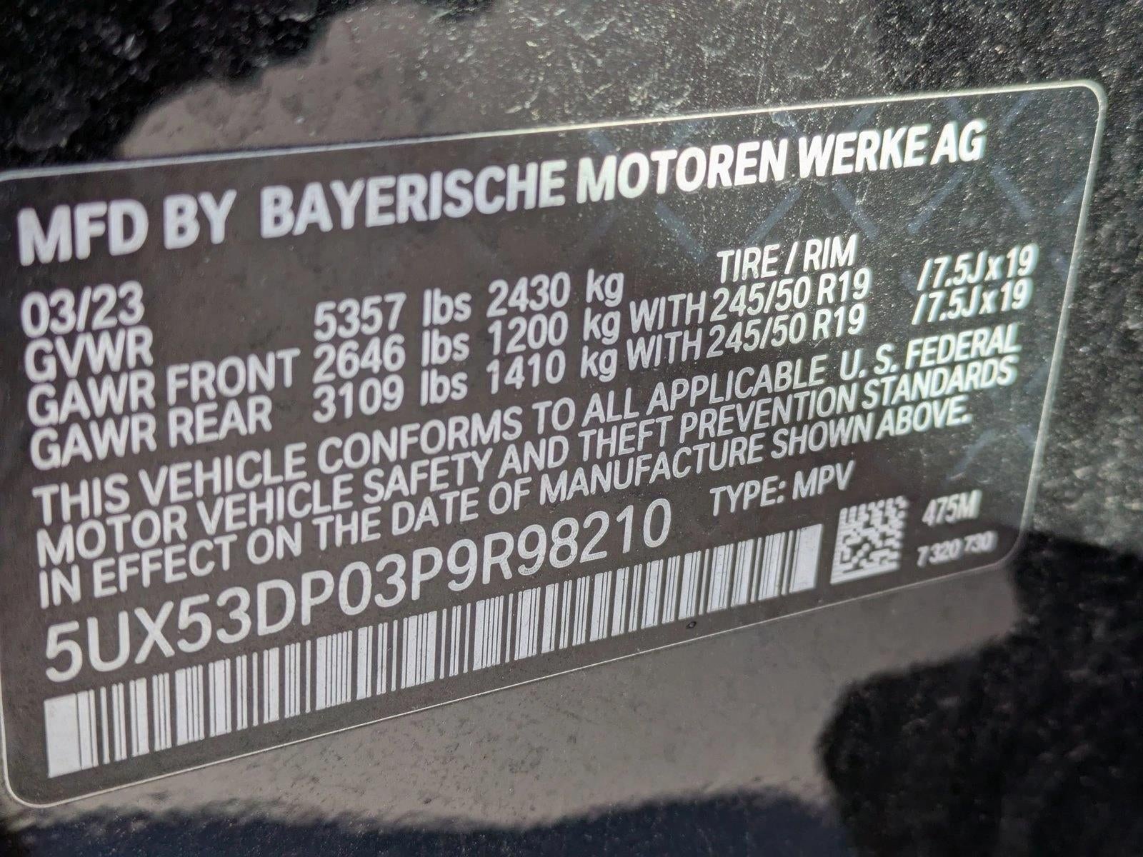 2023 BMW X3 xDrive30i Sports Activity Vehicle