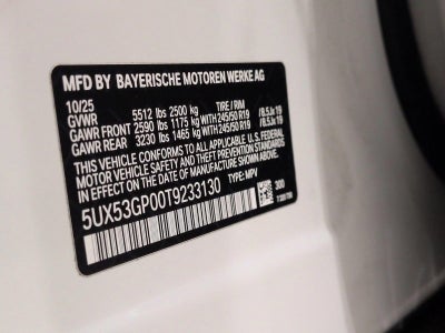 2026 BMW X3 30 xDrive Sports Activity Vehicle
