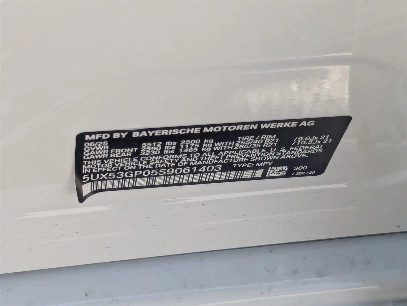 2025 BMW X3 30 xDrive Sports Activity Vehicle