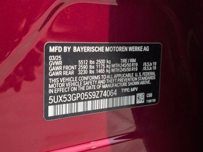 2025 BMW X3 30 xDrive Sports Activity Vehicle