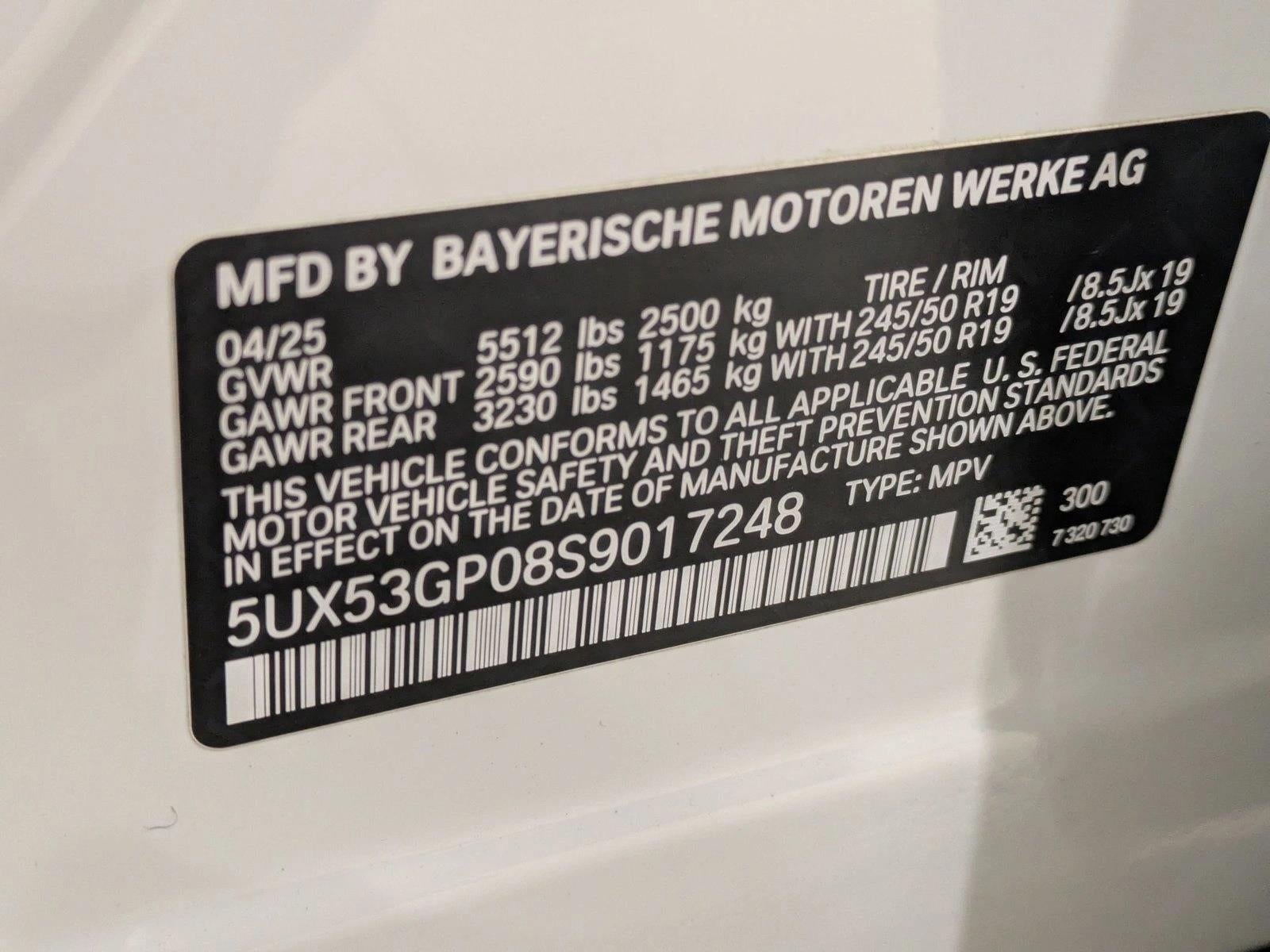 2025 BMW X3 30 xDrive Sports Activity Vehicle