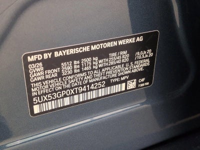 2026 BMW X3 30 xDrive Sports Activity Vehicle