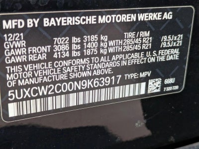 2022 BMW X7 xDrive40i Sports Activity Vehicle