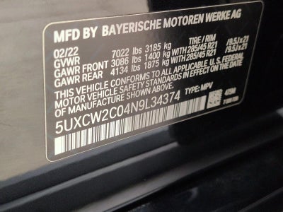 2022 BMW X7 xDrive40i Sports Activity Vehicle