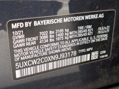 2022 BMW X7 xDrive40i Sports Activity Vehicle