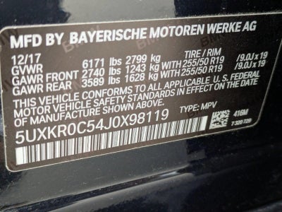 2018 BMW X5 xDrive35i Sports Activity Vehicle