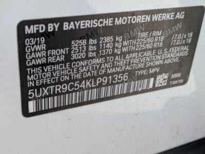 2019 BMW X3 xDrive30i Sports Activity Vehicle