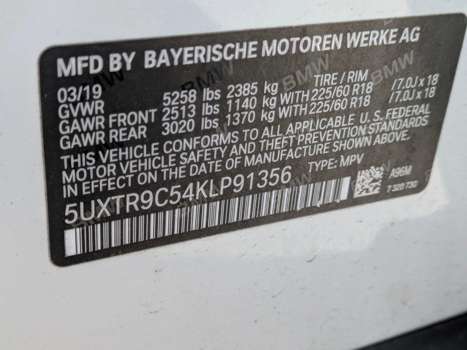 2019 BMW X3 xDrive30i Sports Activity Vehicle