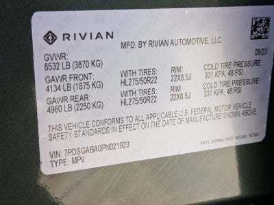 2023 Rivian R1S Adventure Quad-Motor Large Pack