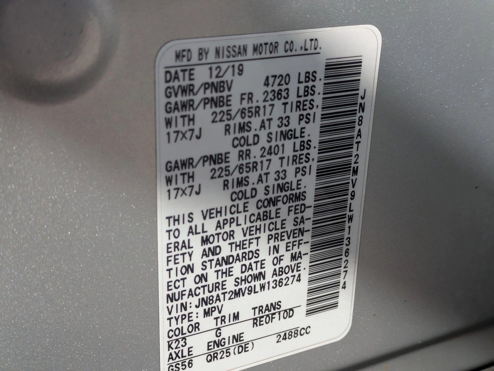 2020 Nissan Rogue AWD SV