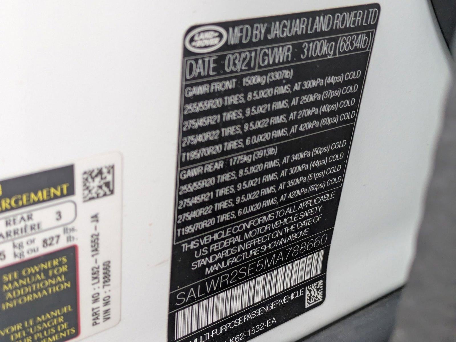 2021 Land Rover Range Rover Sport V8 Supercharged HSE Dynamic