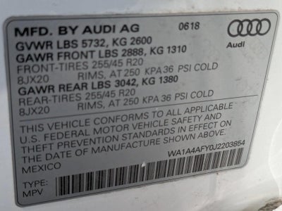 2018 Audi SQ5 3.0 TFSI Premium Plus
