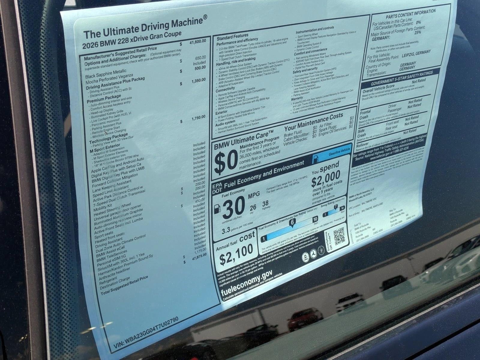 2026 BMW 228 xDrive Gran Coupe