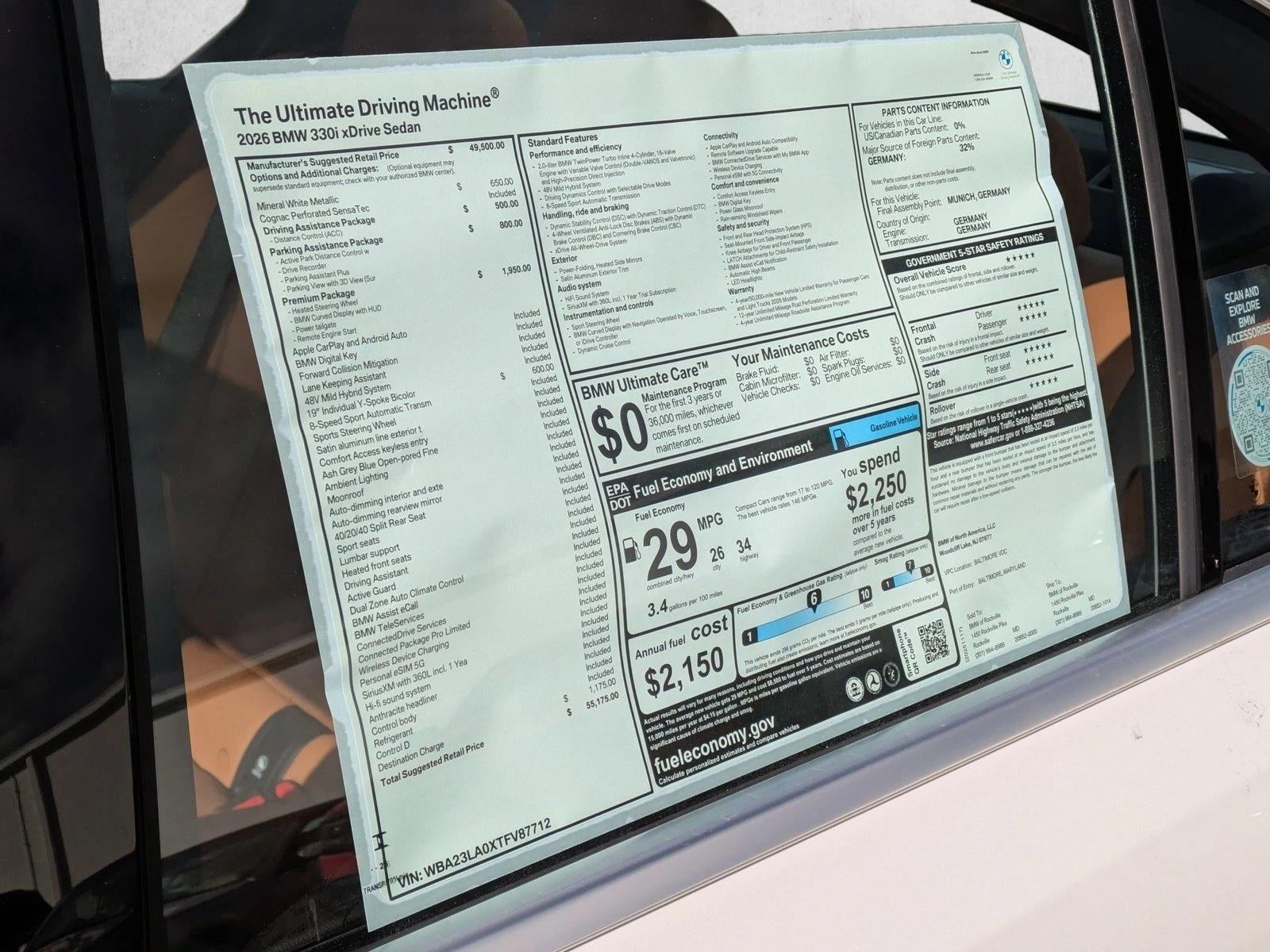 2026 BMW 330i xDrive Sedan