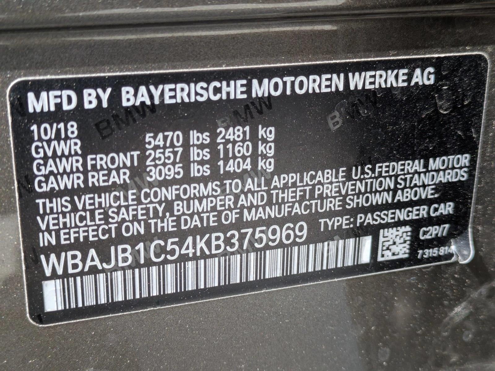 2019 BMW 530e xDrive iPerformance Plug-In Hybrid
