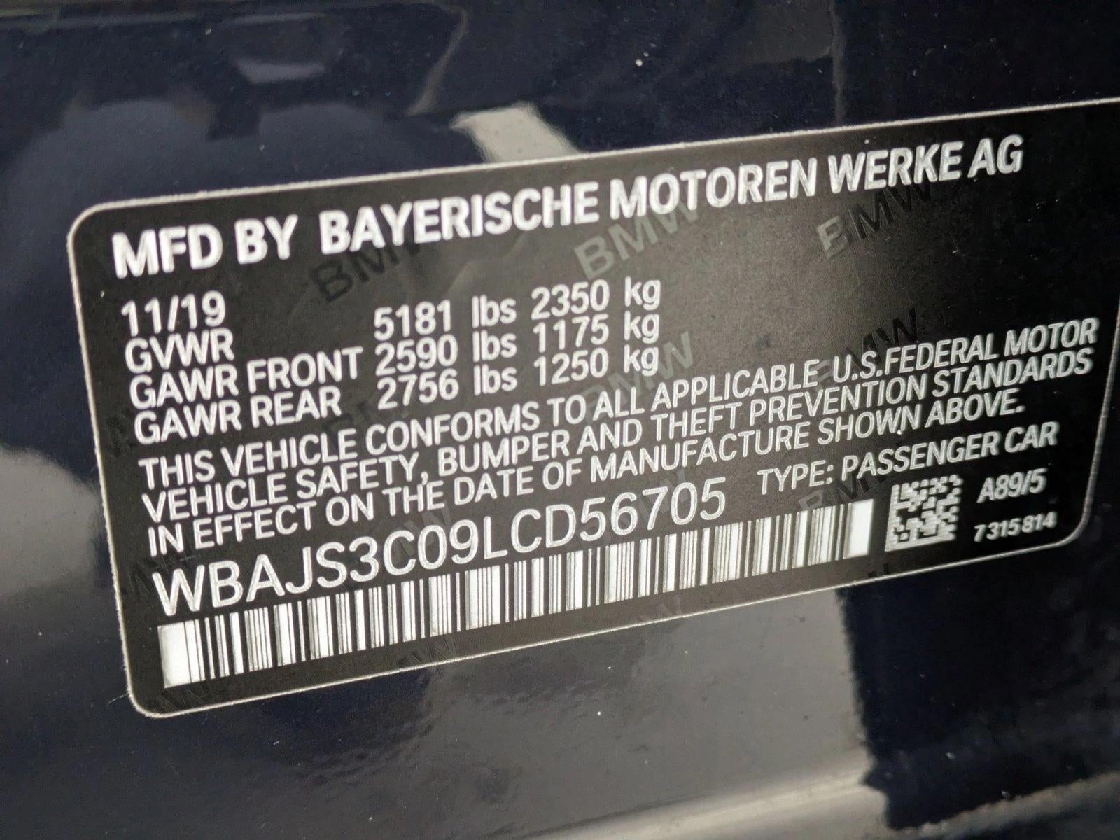2020 BMW 540i xDrive Sedan