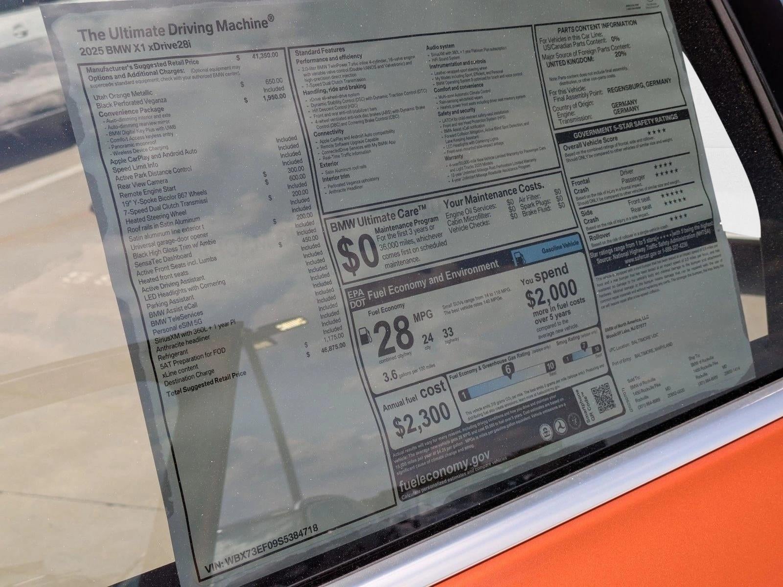 2025 BMW X1 xDrive28i Sports Activity Vehicle