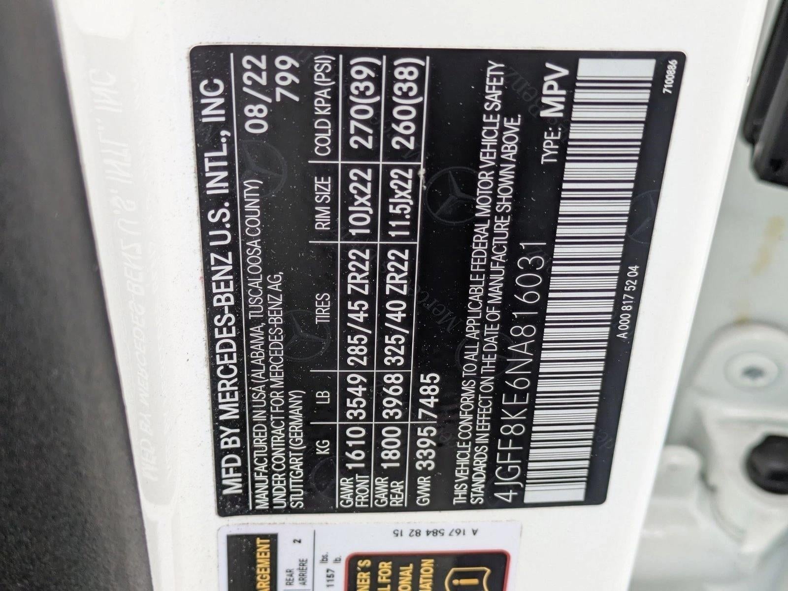 2022 Mercedes-Benz GLS AMG® GLS 63 4MATIC®+ SUV