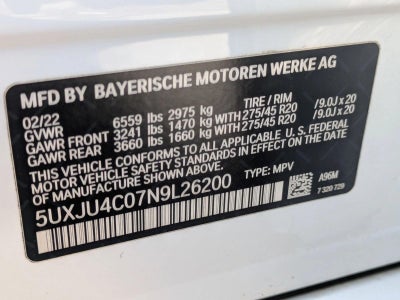 2022 BMW X5 M50i Sports Activity Vehicle