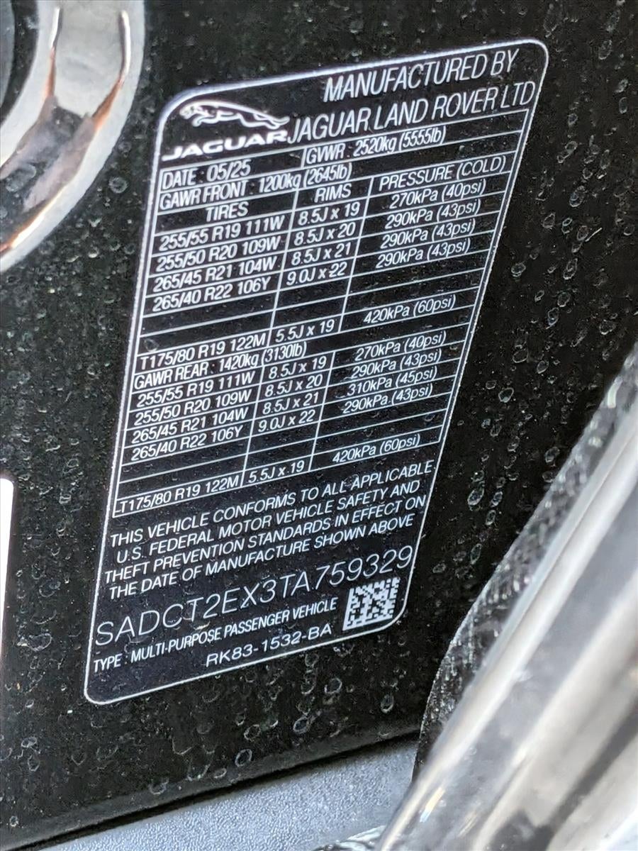 2026 Jaguar F-PACE R-Dynamic S P250 AWD