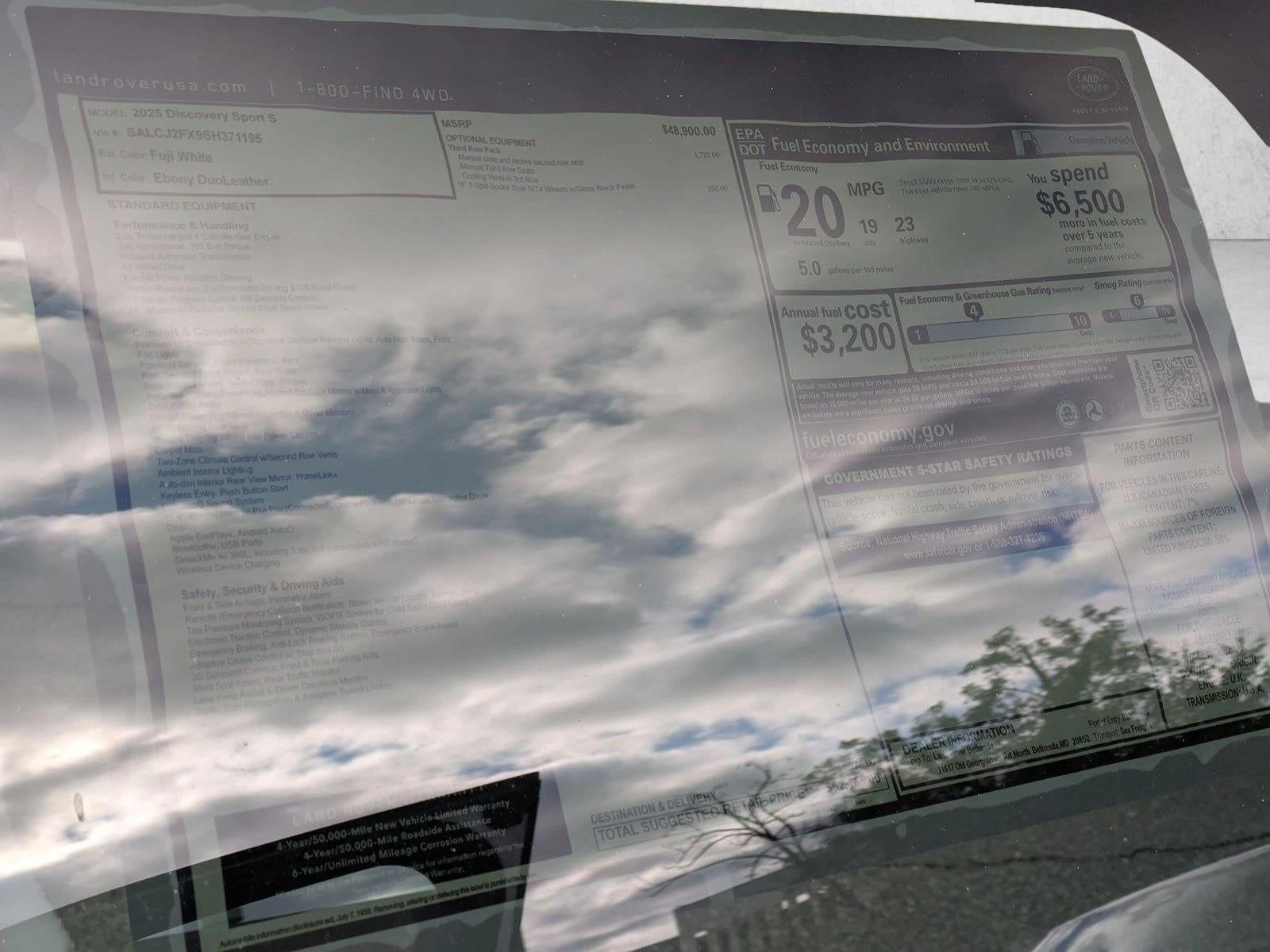 2025 Land Rover Discovery Sport S 4WD