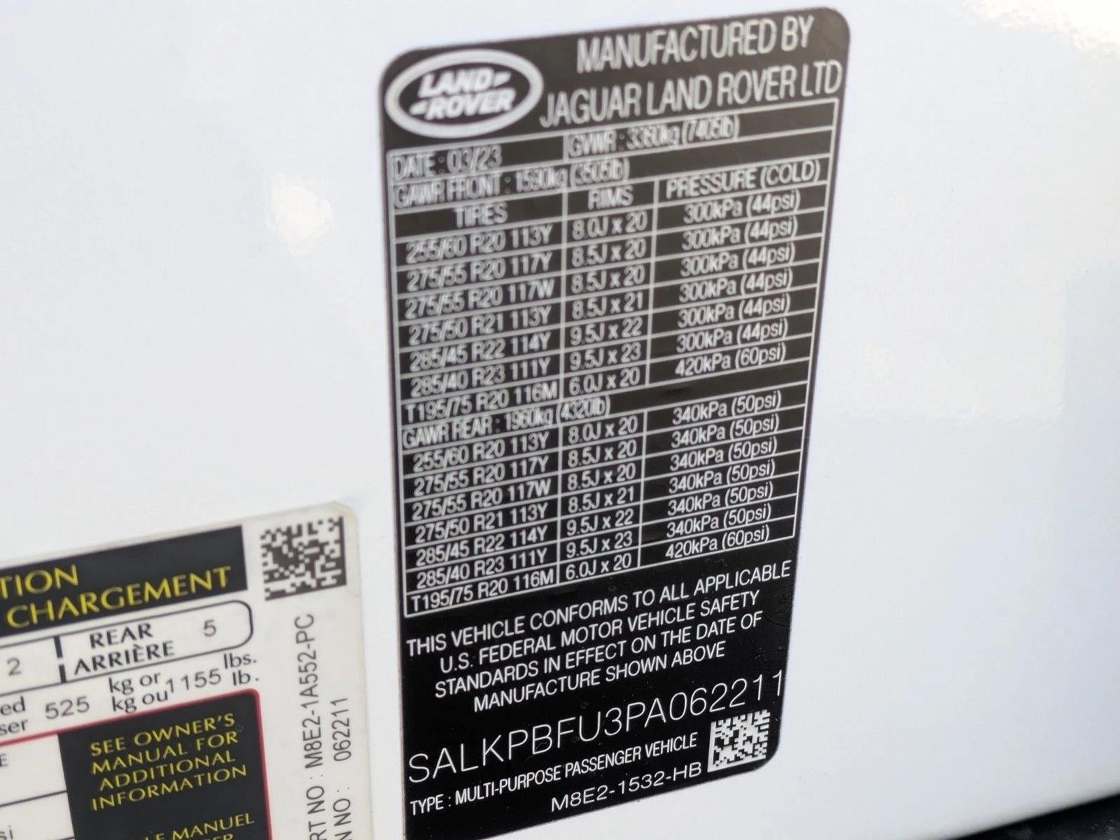 2023 Land Rover Range Rover P400 SE LWB 7 Seat