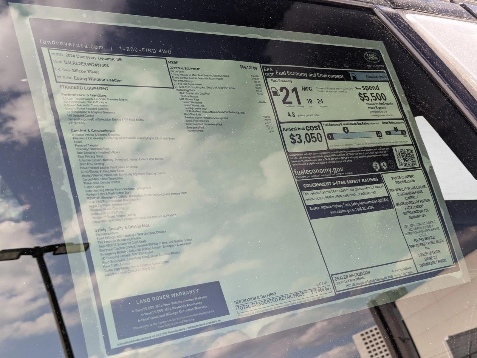 2024 Land Rover Discovery P300 Dynamic SE