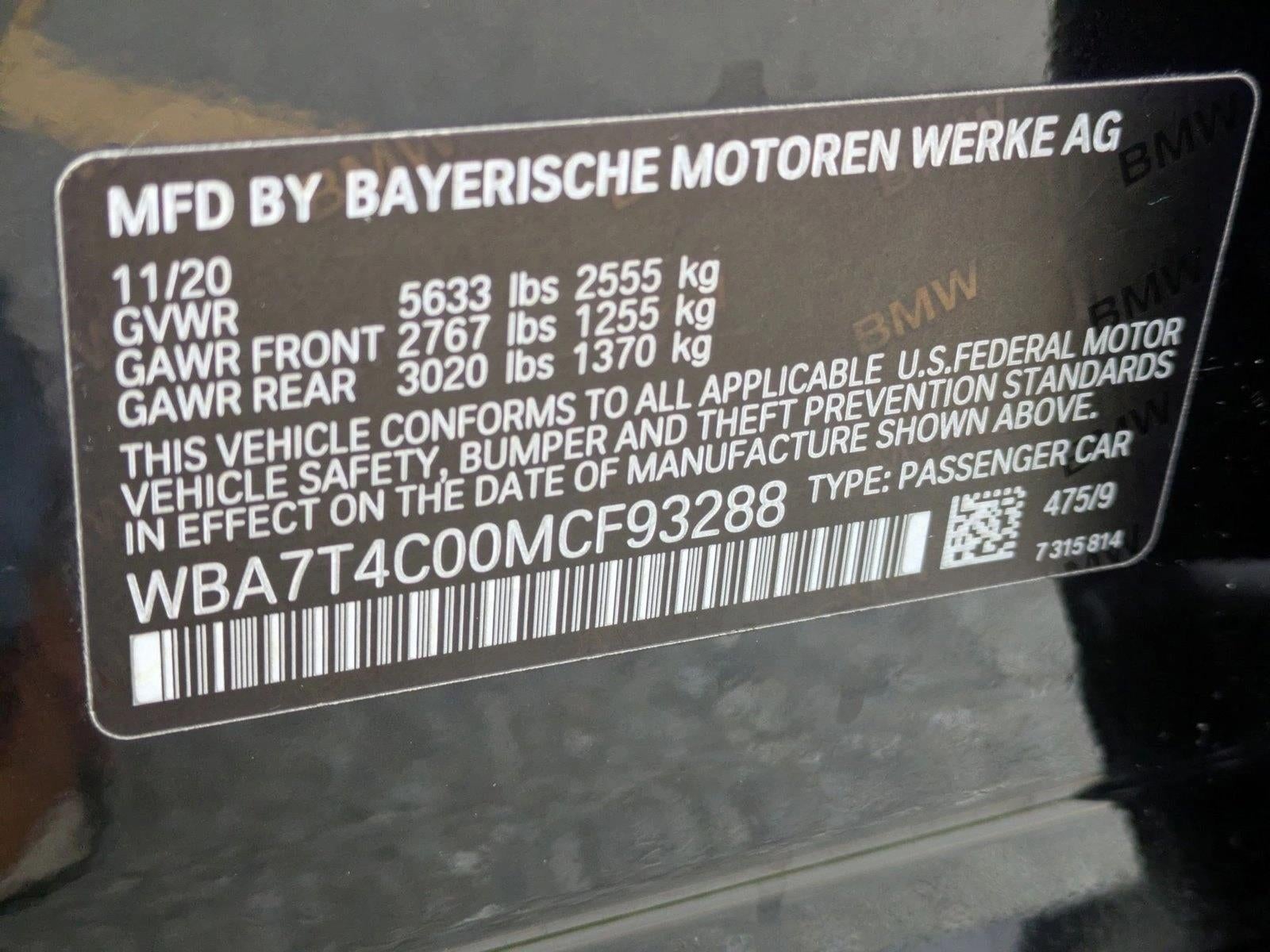 2021 BMW 740i xDrive Sedan