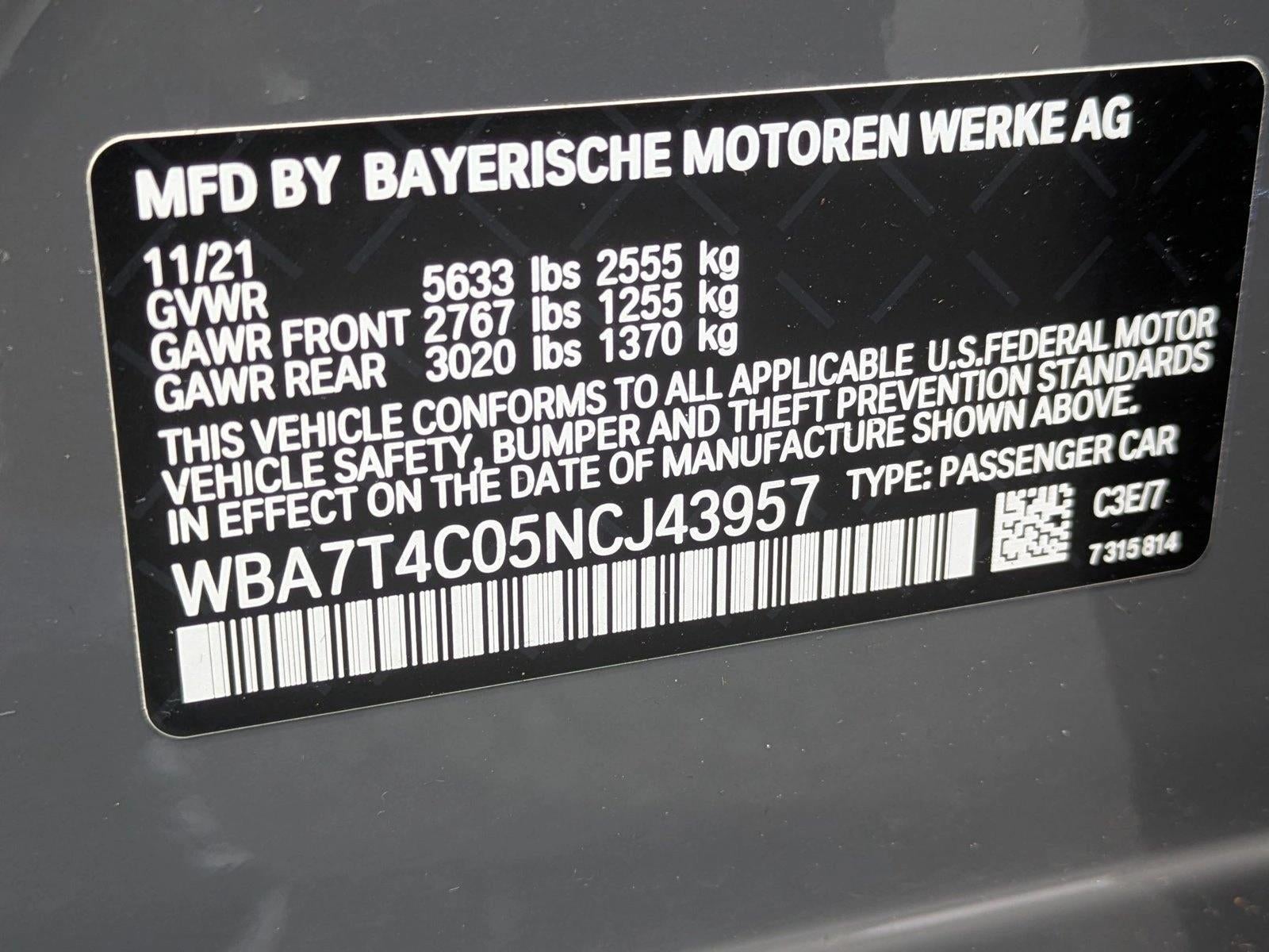 2022 BMW 740i xDrive Sedan