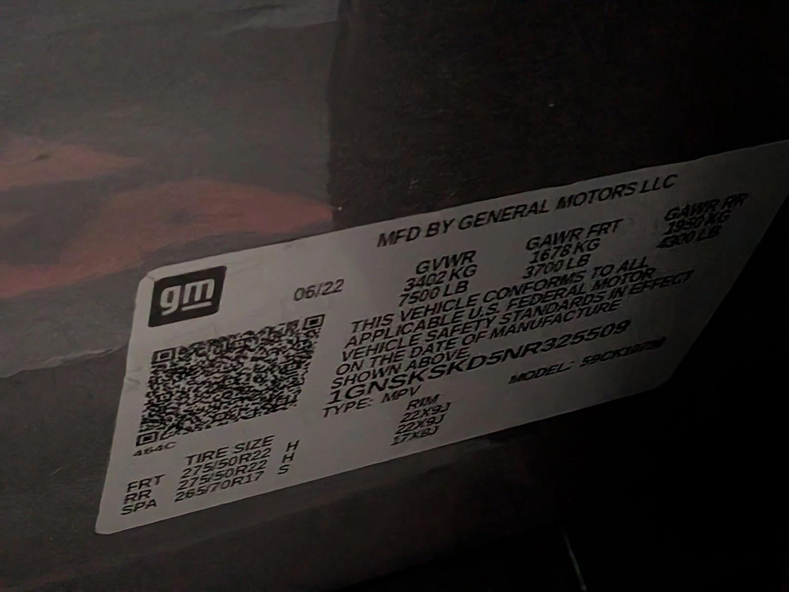 2022 Chevrolet Tahoe 4WD Premier