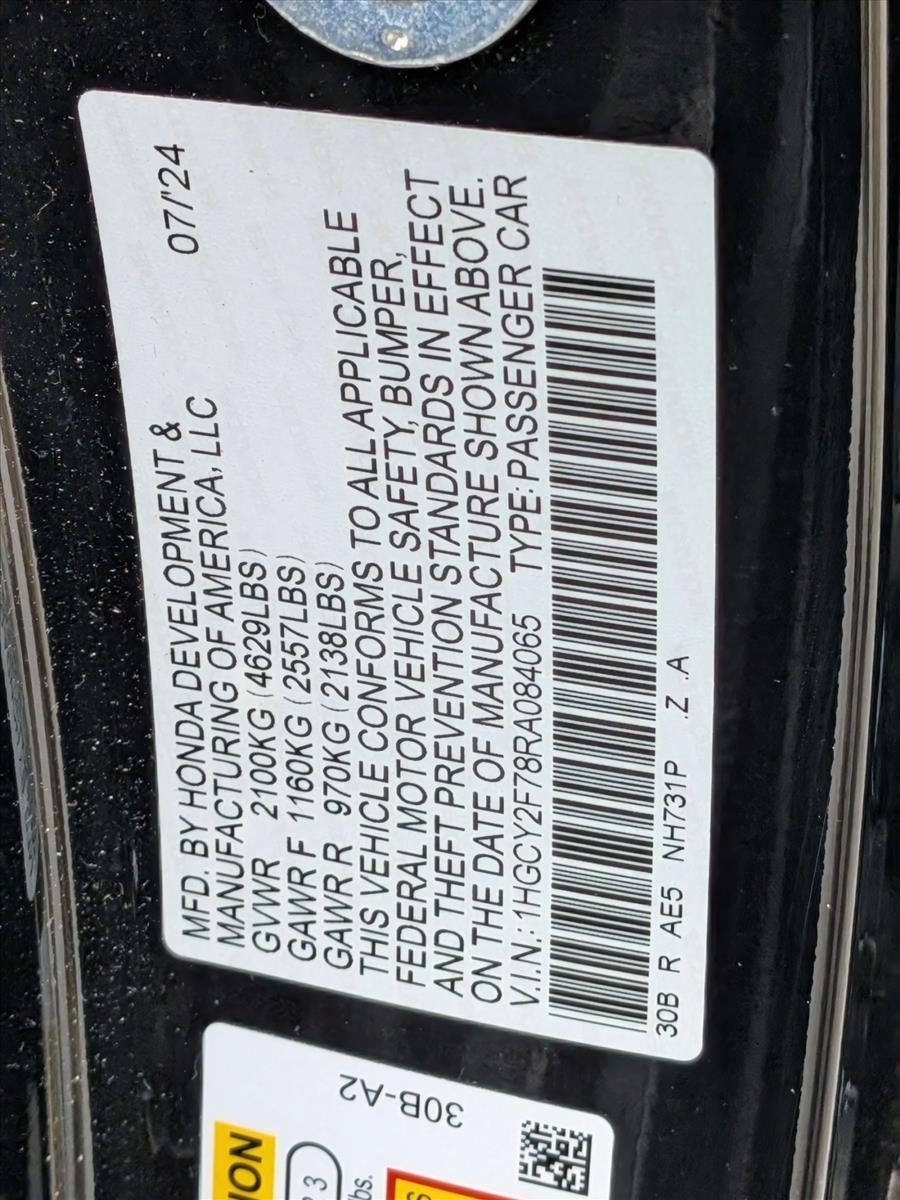 2024 Honda Accord Hybrid Sport-L Sedan