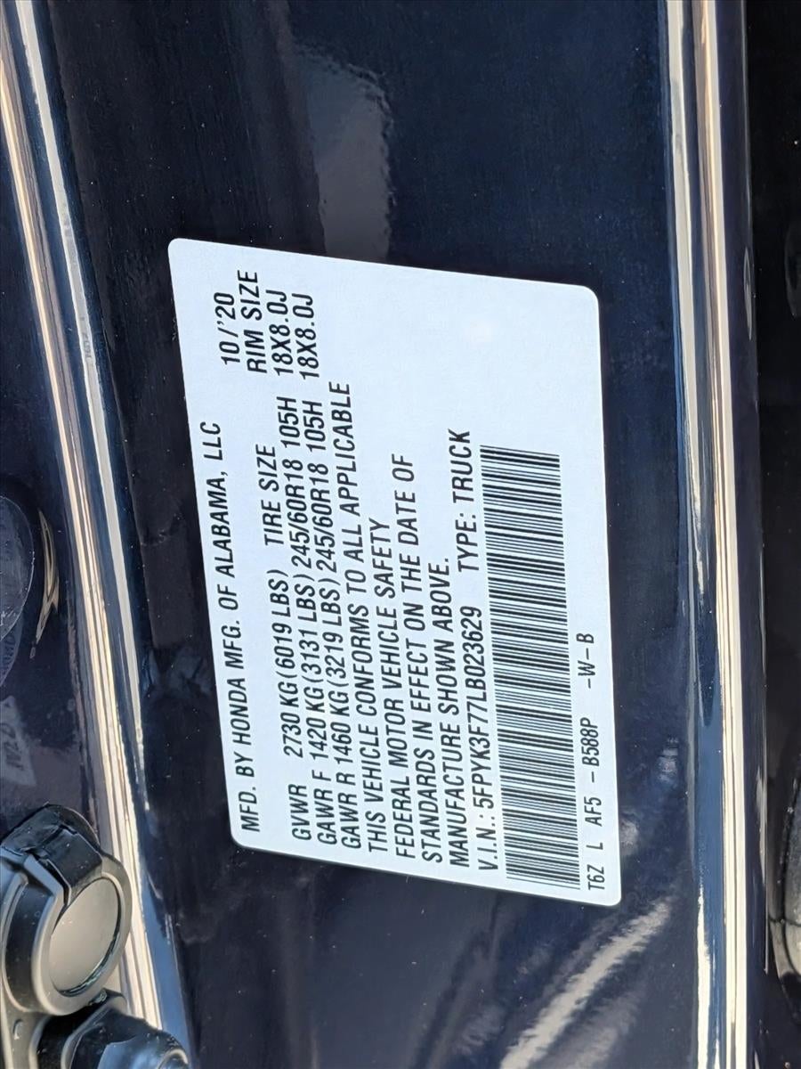 2020 Honda Ridgeline RTL-E AWD