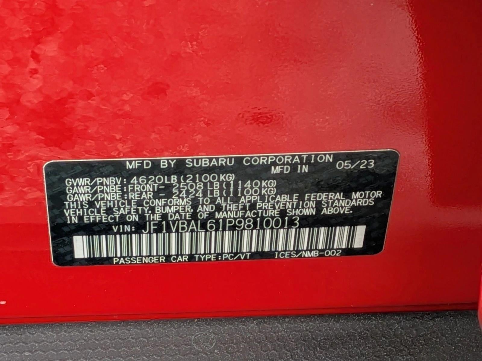 2023 Subaru WRX Limited Manual