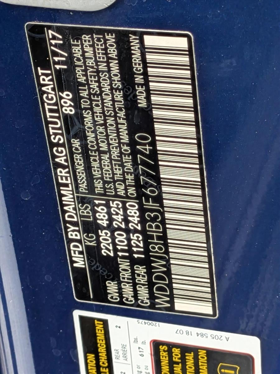 2018 Mercedes-Benz C-Class AMG® C 63 S Coupe