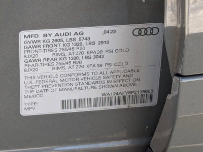 2023 Audi SQ5 Sportback Premium Plus 3.0 TFSI quattro
