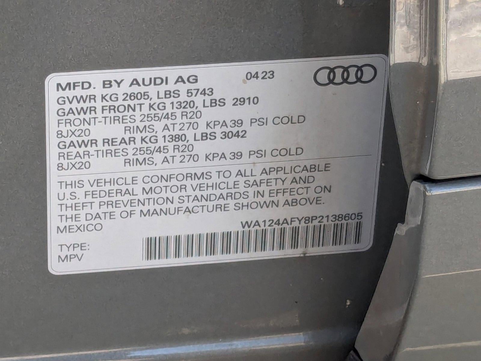 2023 Audi SQ5 Sportback Premium Plus 3.0 TFSI quattro