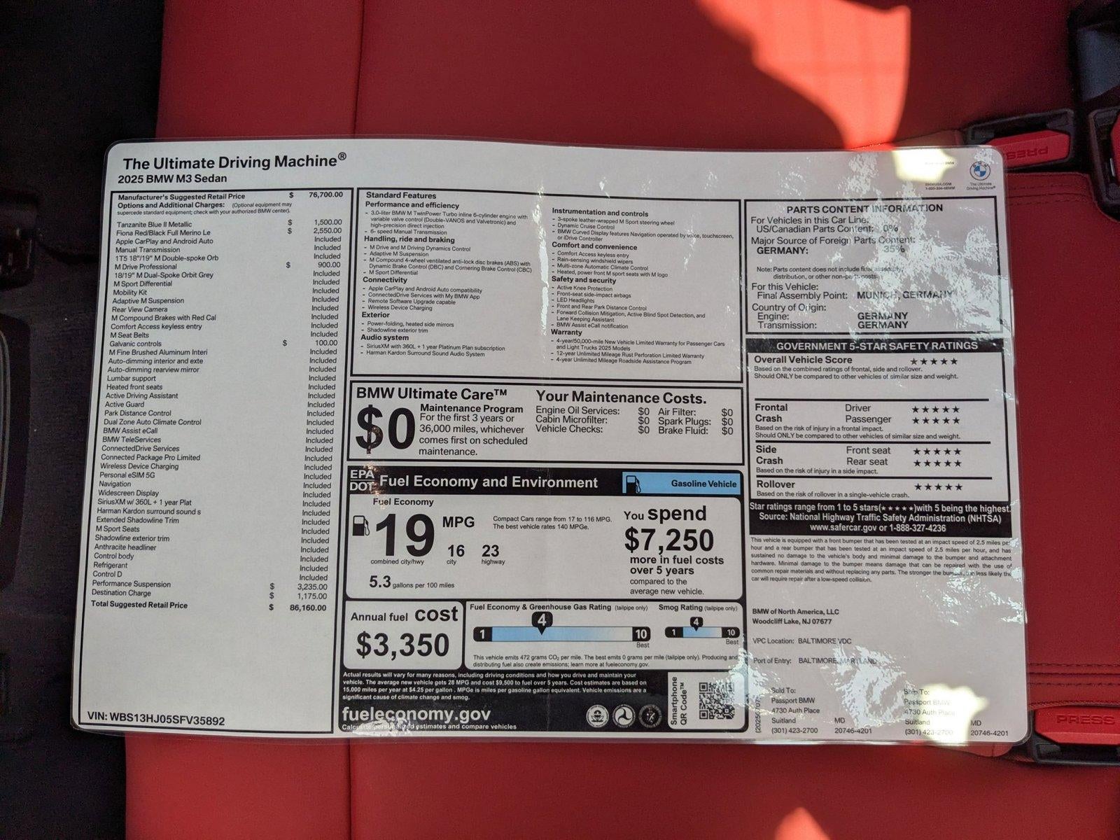 2025 BMW M3 M3 Sedan
