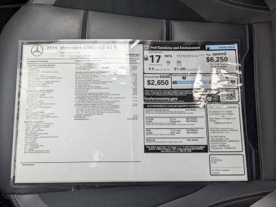 2019 Mercedes-Benz AMG® GT AMG® GT 63 S 4-Door Coupe