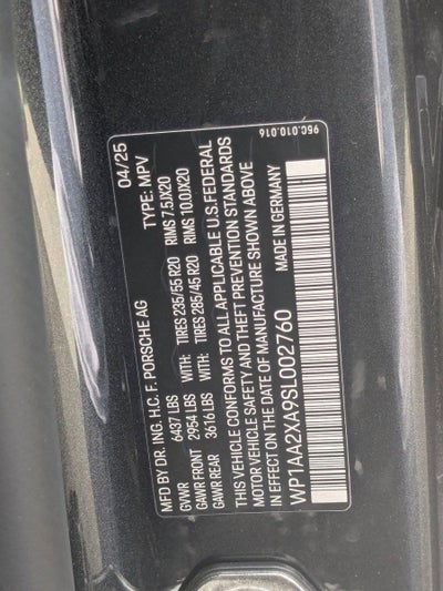 2025 Porsche Macan Electric 4 AWD