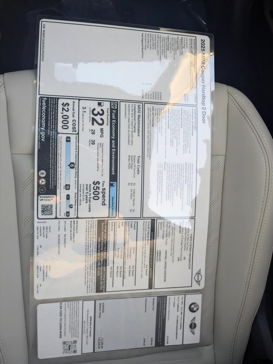 2025 MINI Cooper Hardtop 2 Door Base