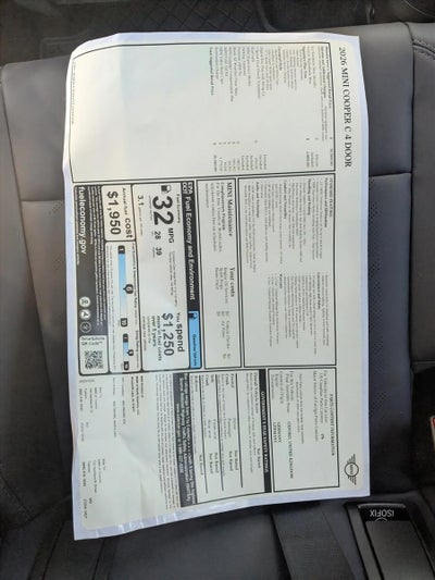 2026 MINI Cooper Hardtop 4 Door Base