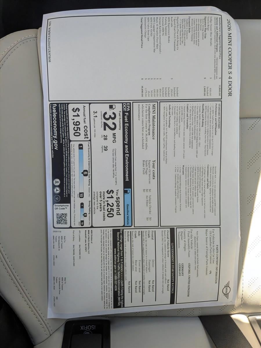 2026 MINI Hardtop 4 Door Cooper S